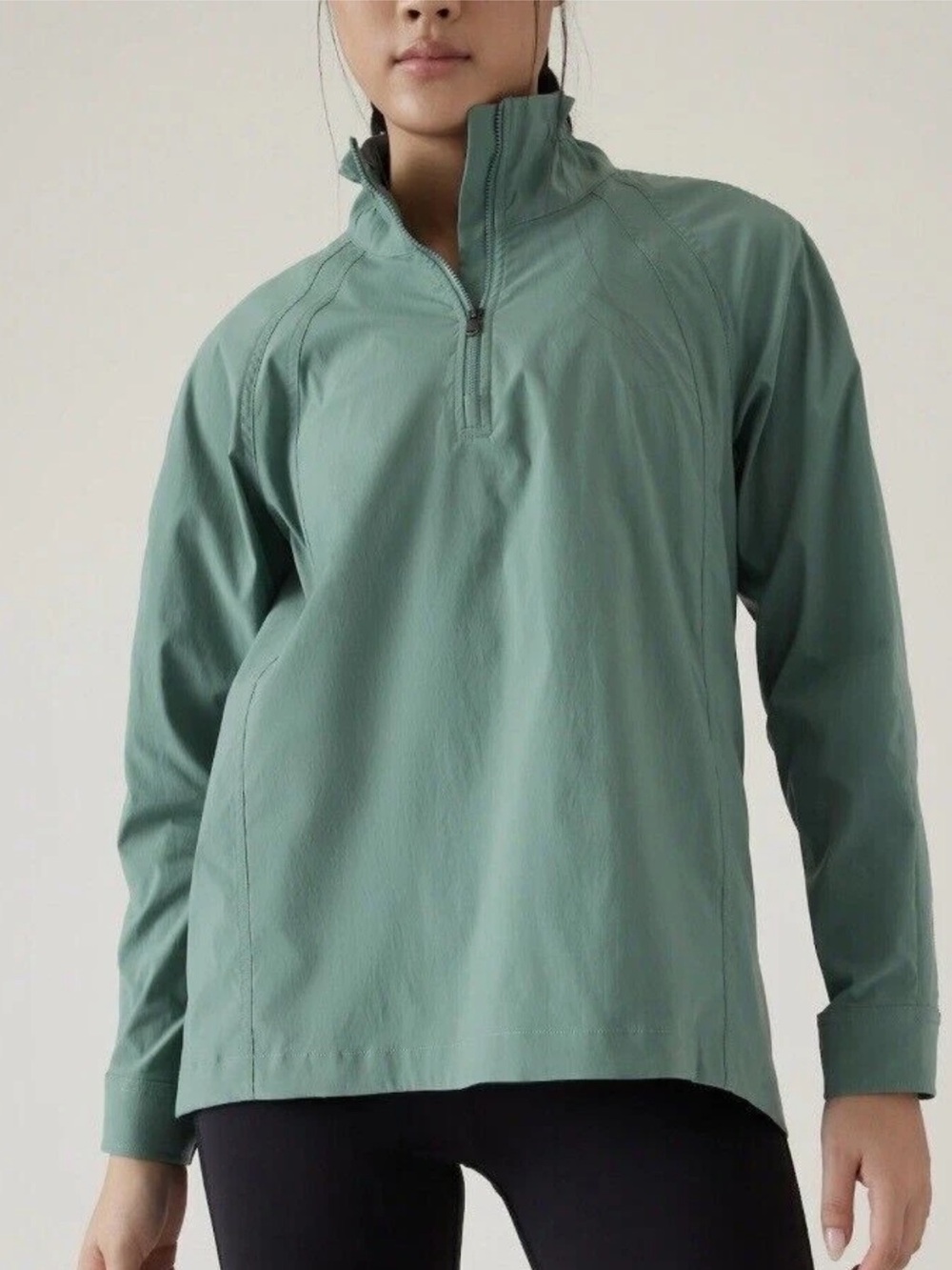 🆕 Athleta Advantage Poplin Top /Windbreaker Pullover - M